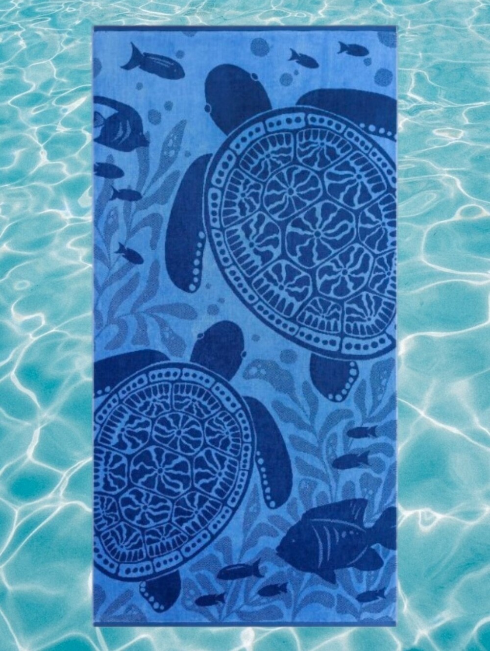 Oversized Beach Towel Plush Sea Turtle New